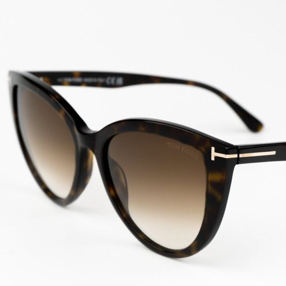 NEW Tom Ford FT0915/S ISABELLA 52F Havana Brown Gradient Cat Eye Women Sunglasse - Picture 7 of 11